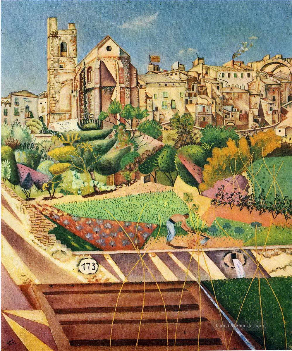 Montroig la iglesia und el pueblo Joan Miró Ölgemälde